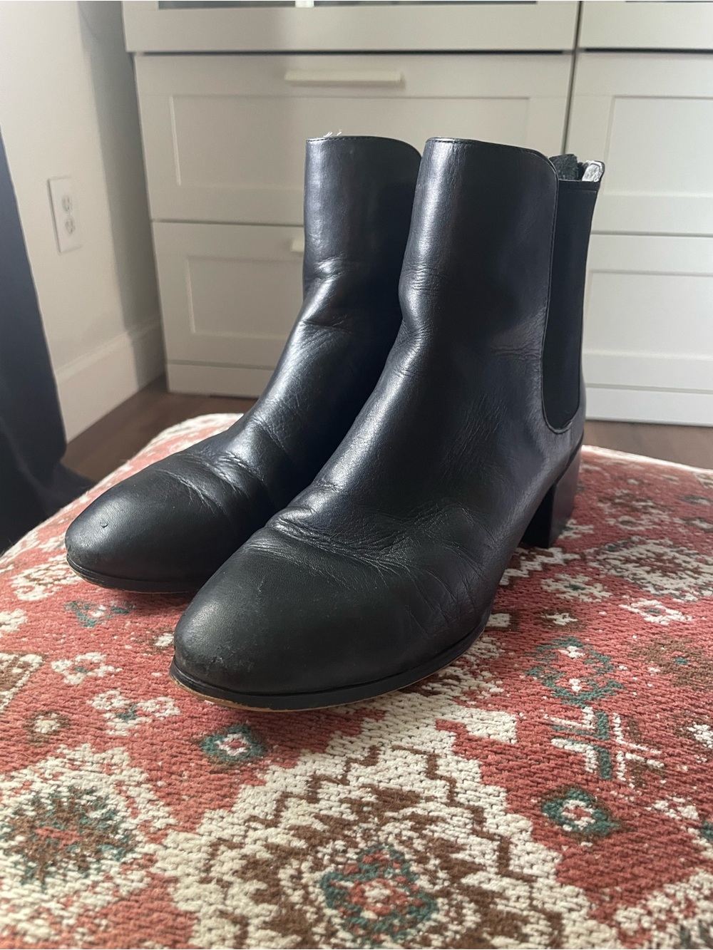 Steve Madden Leather Chelsea Ankle Boot